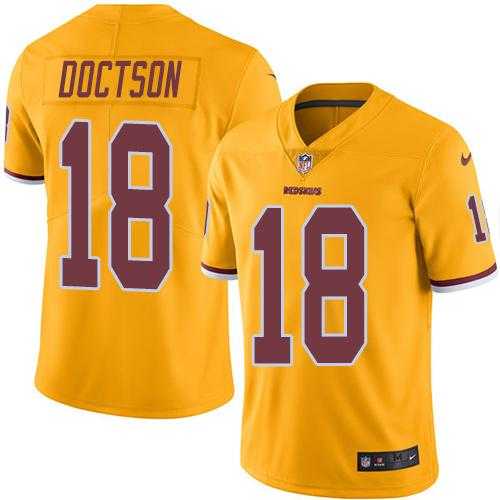 Nike Men & Women & Youth Redskins 18 Josh Doctson Gold Color Rush Limited Jersey,We sell and wholesale Nike Men & Women & Youth Redskins 18 Josh Doctson Gold Color Rush Limited Jersey on line form chian!
